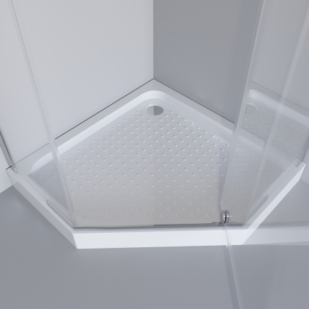 Душевой уголок Niagara Eco _0091422D 90х90 стекло прозрачное профиль хром с поддоном